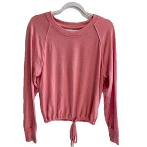 Ugg Pink Lightweight Sweater Sz  M Loungewear Comfort Pajama Top  Workout